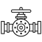 ICON zeigt Wasseranschluss mit Drehgriff.