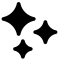 ICON das drei schwarze, unterschiedlich große Sterne zeigt.
