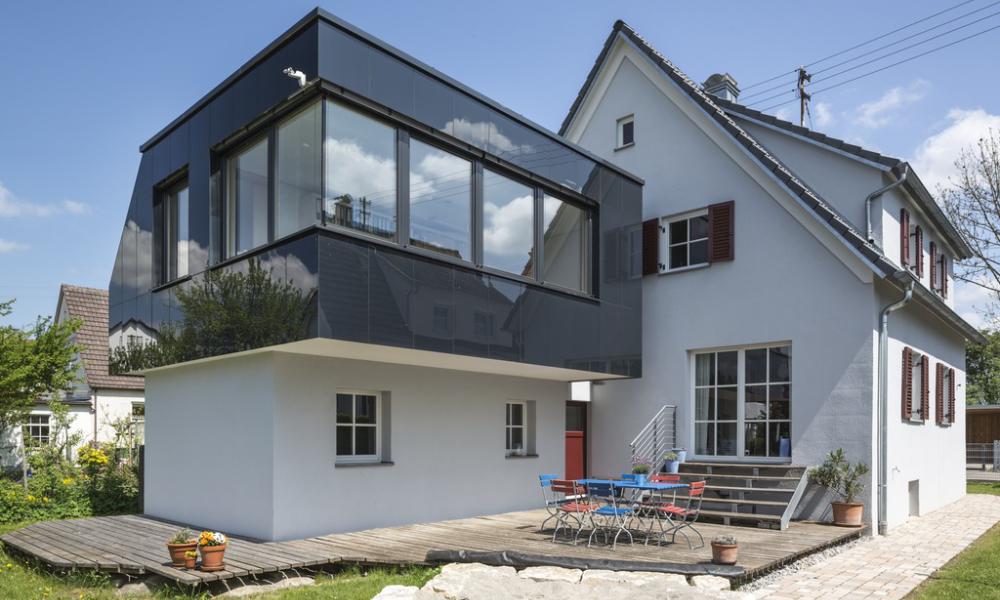 Haus mit Sto Fassadenfarbe und -putz