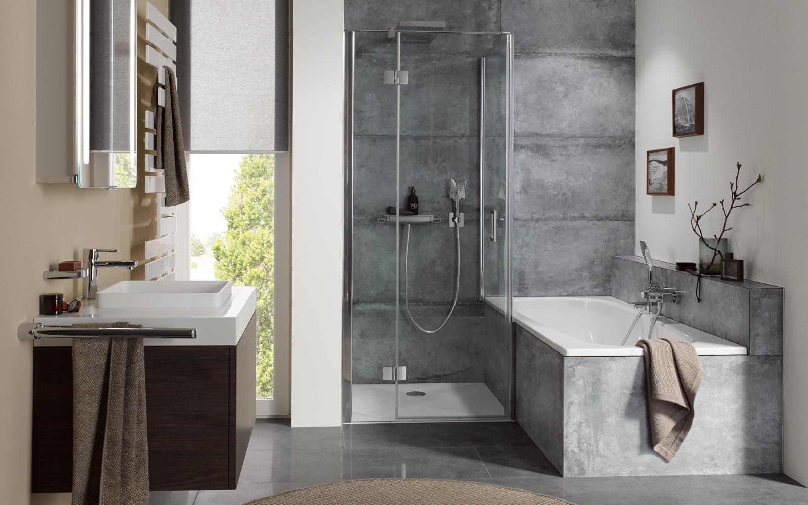 Badezimmer mit Duschkabinenserie Aperto